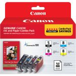 Canon 0628B027 Original Inkjet Ink Cartridge - Black  Cyan  Magenta  Yellow Pack - Inkjet