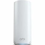 Netgear Orbi RBE770 Tri Band Wi-Fi 7 IEEE 802.11be 11 Gbit/s Wireless Range Extender - 2.40 GHz  5 GHz  6 GHz - 4 x Internal Antenna(s) - Internal - 2 x Network (RJ-45) - 2.5 Gigabit Et