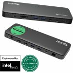 Plugable Thunderbolt 4 Dock with 100W Charging  Thunderbolt Certified - Laptop Docking Station Dual Monitor Single 8K or Dual 4K HDMI for Windows and Mac  4X USB  Gigabit Ethernet (TBT4