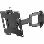 Peerless-AV&reg; SmartMount&reg; Articulating Wall Mount for 22in to 43in Displays - Anodized Aluminum  Steel - 80 lb - Black
