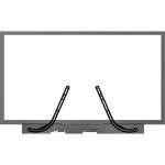 Kanto SB100 Mounting Bracket for Sound Bar Speaker  Flat Panel Display - Black - 22 lb Load Capacity - Steel - 1