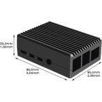 Geekworm P173 Raspberry Pi 4 Heavy-duty Aluminum Passive Cooling Metal Case