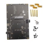 Geekworm X1008 PCIe to 2.5in SATA HDD/SSD+3.5in SATA HDD Shield for Raspberry Pi 5 (NOT Support Boot from HDD/SSD)