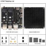 Geekworm X1507 CM5 IO Carrier Board fanless Passive Heatsink for Raspberry Pi CM5 Black