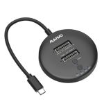 USB3.2 Gen2x2 Type-C Docking Station with Cable Duplicator for NVMe M.2 SSD Grey