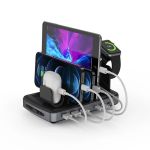 Unitek P1207B 80W USB 6-Port Charging Station (3*USB-A 2.4A + 2*USB-C PD 20W + USB-C PD 60W) 20V4A Power Adapter Black