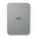 Lacie STLP1000400 1TB Portable Hard Drive External Moon Silver USB 3.1 Type C - 2 Year Warranty