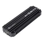 Silverstone SST-MS12 Aluminum 20Gbps SuperSpeed+USB 3.2 Type-C to NVMe M.2 SSD Enclosure