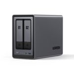 UGREEN DXP2800 NASync 2-Bay NAS Enclosure IntelN100 Quad-Core 8GB DDR5 RAM 32GB eMMC 1x 2.5GbE HDMI USB-C USB-A