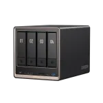 UGREEN DXP4800 GT NASync 4-Bay NAS Enclosure Ryzen R2514 8GB DDR4 RAM 128GB SSD 2x 10GbE HDMI 2x M.2 NVMe Diskless USB-C USB-A 2-Year Warranty