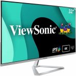 Viewsonic VX3276-4K-MHD 32 Inch 4K UHD MonitorUltra-Thin Bezels HDR10 3840x2160 HDMI DisplayPort