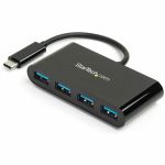 StarTech.com USB C Hub - 4 Port USB C to USB-A (4x) - Bus Powered USB Hub - USB Type C to USB Hub - USB-C to USB - USB 3.0 Type C - Turn a laptop's USB Type-C port into four USB Type-A