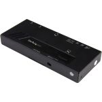 StarTech.com 2-Port HDMI Automatic Video Switch - 4K 2x1 HDMI Switch with Fast Switching  Auto-Sensing and Serial Control - Switch between two HDMI sources on a single HDMI display w/ 4