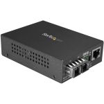 StarTech.com Multimode SC Fiber Ethernet Media Converter - 1000BASE-SX Gigabit Fiber Optic to Copper Bridge - 10/100/1000 Network - 550m - Multimode fiber Ethernet media converter exten