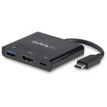 StarTech.com USB C Multiport Adapter with HDMI 4K & 1x USB 3.0 - PD - Mac & Windows - USB Type C All in One Video Adapter - Expand the connectivity of your laptop or MacBook with this U