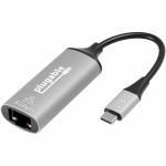 Plugable 5Gbps USB-C Ethernet Adapter - 5000Mbps Wired Network for Windows  macOS  and ChromeOS Laptops and Desktops - Realtek RTL8157 | Supports CAT6  CAT6a and CAT7 Cables