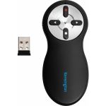Kensington Wireless Presenter with Red Laser - Nano Receiver - Wireless - Radio Frequency - 2.40 GHz - Black - USB Type A - 4 Button(s) - 1 Each - TAA Compliant