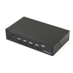 StarTech.com 4-Port DisplayPort KVM Switch - DP KVM Switch with Built-in USB 3.0 Hub for Peripherals - 4K 30 Hz - Control four DP computers using a single console with a built-in USB 3.