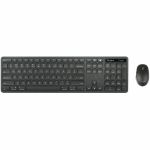 Targus AKM626USZ Keyboard & Mouse - USB Wireless Bluetooth/RF 2.40 GHz Keyboard - Black - USB Wireless Bluetooth/RF Mouse - Optical - 2400 dpi - Scroll Wheel - Black - AAA - Compatible