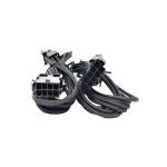 MC F04-8PCE-BK2P Premium Sleeved 8 (6+2) Pin PCI-eGPU Power Extension Cable 1.5' Black