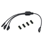 MC F04-RGB03-30 30cm 1 to 3 RGB Splitter Cable with 4 Male Pins