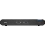 Belkin Universal 2nd Gen Secure KVM Switch  2-Port Single Head No CAC - 2 Computer(s) - 1 Local User(s) - 3840 x 2160 - 2 x PS/2 Port - 4 x USB - HDMI - DisplayPort - Desktop  Under Tab