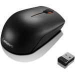 Lenovo 300 Wireless Compact Mouse - Laser - Wireless - Radio Frequency - Black - USB - 1000 dpi - Scroll Wheel - 3 Button(s) - Symmetrical - 1 x AA Battery Supported