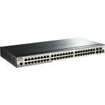 D-Link 52-Port Gigabit Stackable SmartPro Switch Including 4 10GbE SFP+ Ports - 52 Ports - Manageable - Gigabit Ethernet  10 Gigabit Ethernet - 10/100/1000Base-T  10GBase-X - 3 Layer Su