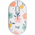 Logitech M340 Wireless Mouse with Limited Edition Prints  USB Receiver and Silent Clicks  Portable Wireless Mouse for Laptop  PC  Windows  Chrome  Surface  Floral Bouquet - Optical - Wi