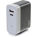 C2G USB C Wall Charger - USB C and USB A Wall Charger - 120 V AC  230 V AC Input - 5 V DC/5.40 A Output