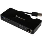 StarTech.com Travel Docking Station for Laptops - HDMI or VGA - USB 3.0 - Portable Universal Laptop Mini Dock - Create a mobile workstation using your laptop USB 3.0 port - Travel Docki