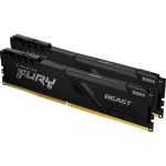 Kingston KF432C16BBK2/16 FURY Beast 16GB (2 x 8) DDR4 SDRAM Memory Kit 3200 MHz PC4-25600 CL16 1.35V Black