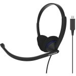 Koss CS200 USB Communication Headsets - Mono - USB Type A - Wired - 20 Hz to 22 kHz - On-ear - Monaural - Ear-cup - 8 ft Cable - Noise Cancelling  Electret Microphone - Black