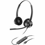 Poly EncorePro 320 Stereo USB-A Headset TAA - Stereo - USB Type A - Wired - 32 Ohm - 20 Hz to 10 kHz - Over-the-head  On-ear - Binaural - Supra-aural - 7.18 ft Cable - Noise Cancelling