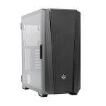 Silverstone SST-FAB2-BG FARA B2 ATX Computer Case Tempered Glass Panel 2x USB 3.0 1x Audio 1x Mic Black