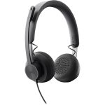 Logitech Zone Wired Noise Cancelling Headset  USB-C with USB-A adapter  graphite - Stereo - USB Type C - Wired - 32 Ohm - 20 Hz to 16 kHz - Over-the-head - Binaural - Circumaural - 6.23