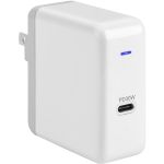 4XEM USB-C 30W Wall Charger - 30 W - 120 V AC  230 V AC Input - 3.6 V DC  12 V DC  5 V DC  9 V DC  15 V DC  20 V DC Output - 3 A - White - 1