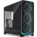 Fractal Design FD-C-MES3X-03 Meshify 3 XL AmbiencePro RGB E-ATX Full Tower PC Case Light Tempered Glass Panel Black
