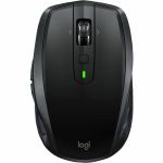 Logitech MX Anywhere 2S Mouse - Darkfield - Wireless - 33 ft - Bluetooth/Radio Frequency - Rechargeable - Graphite - USB - 4000 dpi - Tilt Wheel - 7 Button(s)
