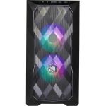 Cooler Master MasterBox TD300 Mesh Computer Case - Mini-tower - Black - Steel  Mesh  Plastic  Tempered Glass - 4 x Bay - 0 - Mini ITX  Micro ATX Motherboard Supported - 6 x Fan(s) Suppo