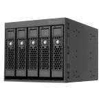 SilverStone SST-FS305B-E 3x 5.25in Device Bay to 5x 3.5in SAS-12G / SATA Hot-Swap Adapter Cage (Black+Black)