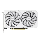 ASUS DUAL-RX9060XT-16G-WHITE AMD Radeon RX 9060 XT Dual Edition 16G Graphics Card PCIe 5.0 3x DisplayPort 2.1 1x HDMI 2.1 8-pin Power Connectors