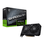 MSI G5050-8S2C NVIDIA RTX 5050 SHADOW 2X OC 8GB Graphics Card 8GB GDDR7 PCIE 5.0 2560 CUDA Cores 7680 x 4320