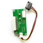 Cables PC Desktop ATX 24-Pin Dual PSU Power Synchronous Start Card Adapter with SATA Extender Cable & Manual Switch