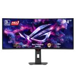 Asus XG34WCDMTG ROG Strix 34in OLED Curved Ultrawide Gaming Monitor. 240Hz. 0.03ms. FreeSync & GSYNC Compatible. WiFi 6. NVIDIA GeForce Now. Dolby Vision. Dolby Atmos