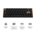 Keychron K6H-F1 K6 HE Wireless Magnetic Switch Keyboard Special Edition Black Gateron Double-Rail Magnetic Nebula Switch
