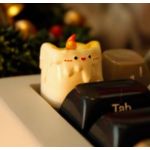 Cute Candle Keycap White