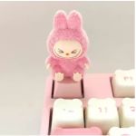 Mini Doll Mechanical Keycap (Smile) Rose Pink