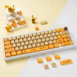 Yellow Electric Rat Anime Keycap Set