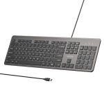 Unitek T052AGY01-US Wired Keyboard(104 keys) Space Grey